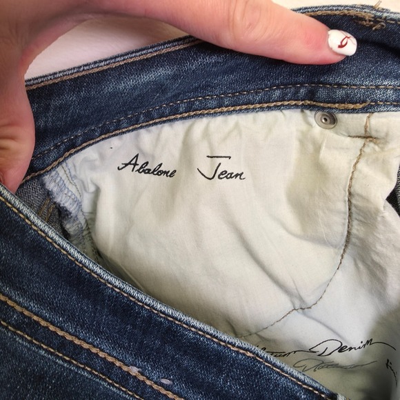 Chicos Platinum Jeans Womens 32x29 Blue Straight Dark Wash Stretch Denim Classic - Picture 8 of 14